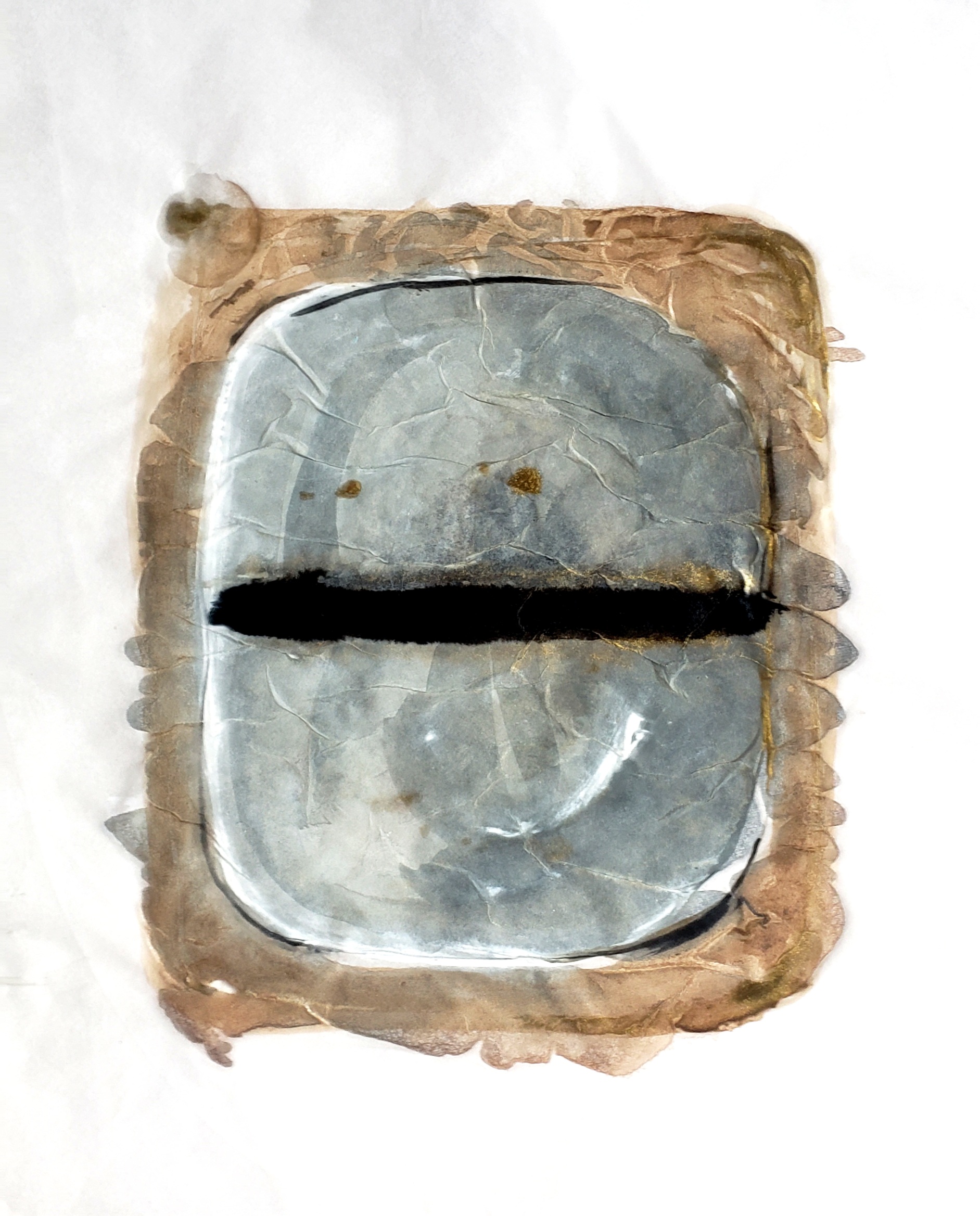 Seda Bahia V — 2025 — 0.30m x 0.25m. Acrílico sobre papel de seda — Fabio Crisanti